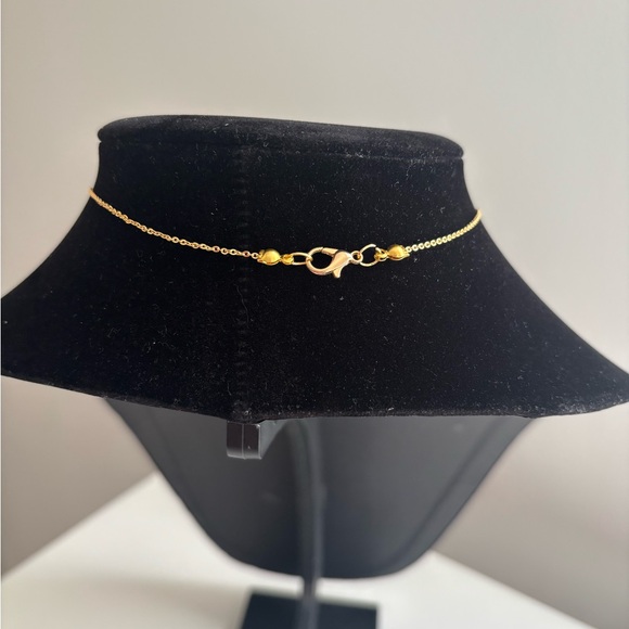 Delicate Gold Heart Lariat Necklace - Women Jewelry - Picture 6 of 7